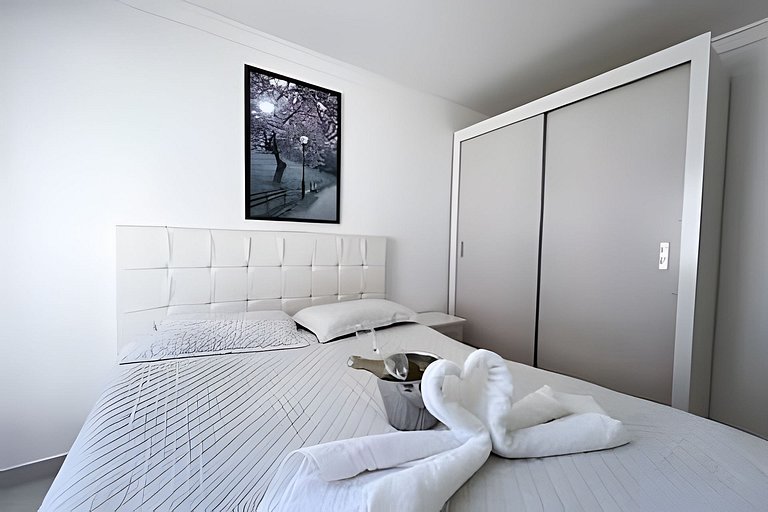 Apartamento beira mar com 3 quartos