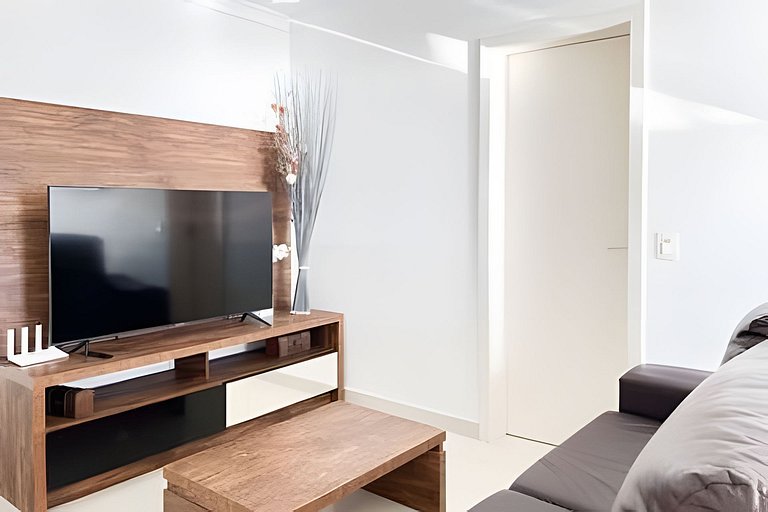 Apartamento beira mar com 3 quartos