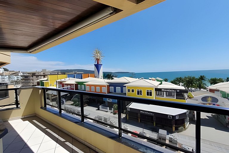 Apartamento 3 quartos sacada com vista para o mar