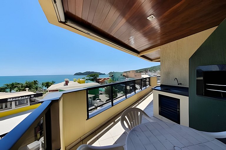Apartamento 3 quartos sacada com vista para o mar