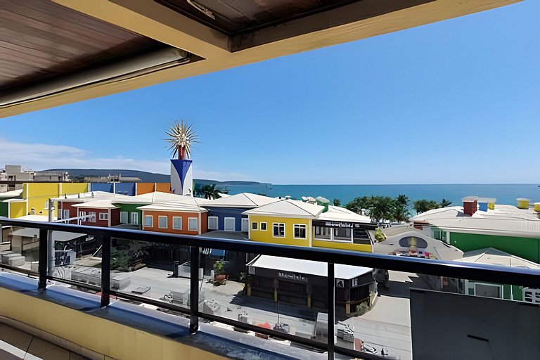 Apartamento 3 quartos sacada com vista para o mar