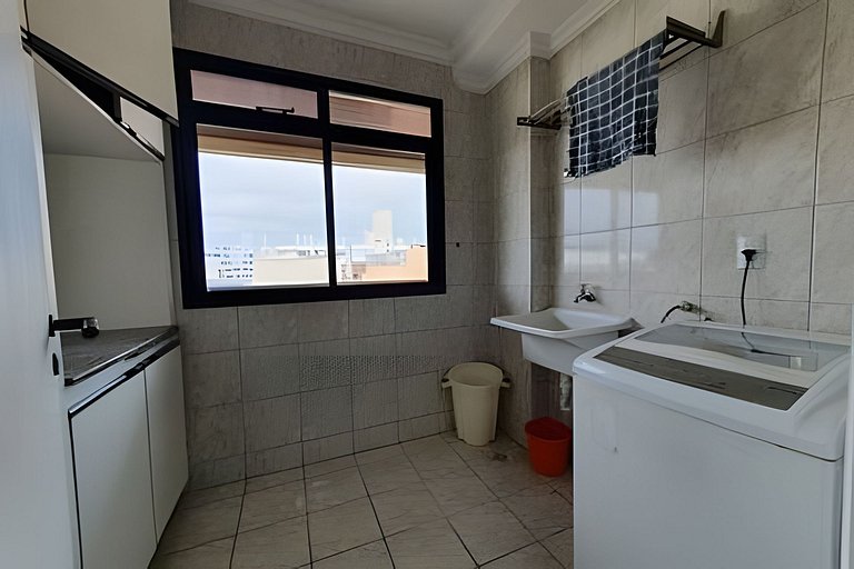 Apartamento 3 quartos sacada com vista para o mar