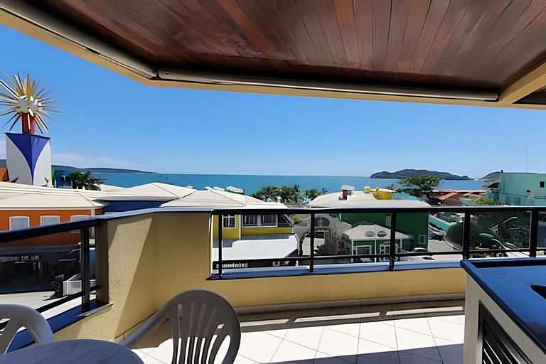 Apartamento 3 quartos sacada com vista para o mar