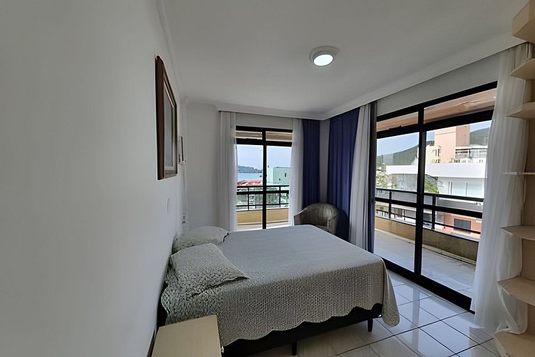 Apartamento 3 quartos sacada com vista para o mar