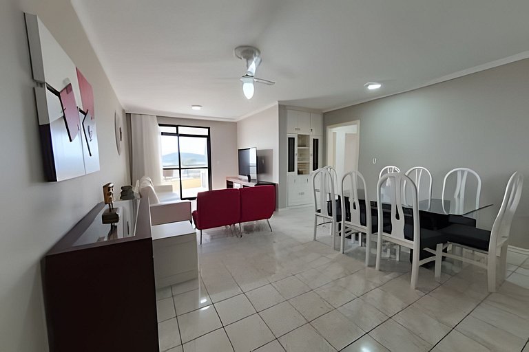 Apartamento 3 quartos sacada com vista para o mar