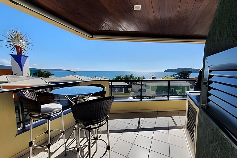 Apartamento 3 quartos sacada com vista para o mar